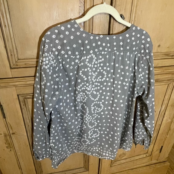 Matta brand hand print cotton long sleeve top - Picture 2 of 4